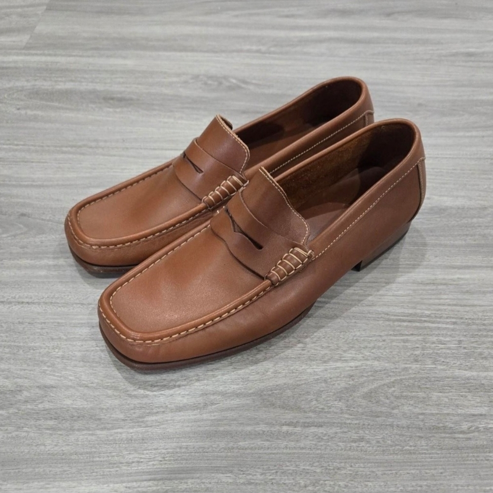 Coach Tan Leather Loafers